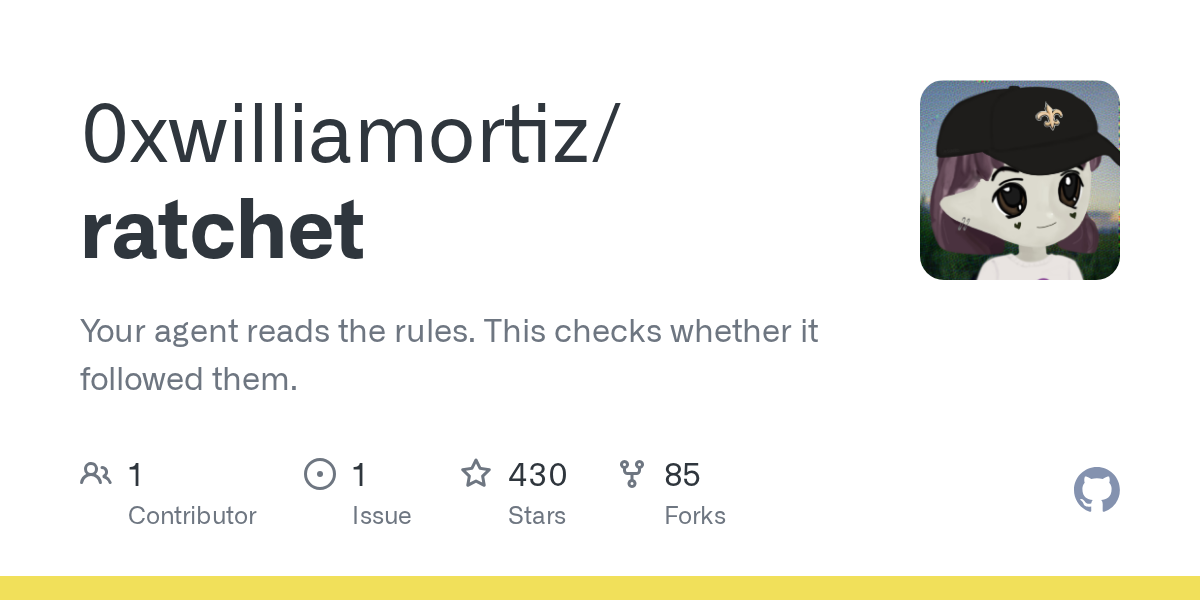 ratchet — closed-loop checks for coding-agent edits