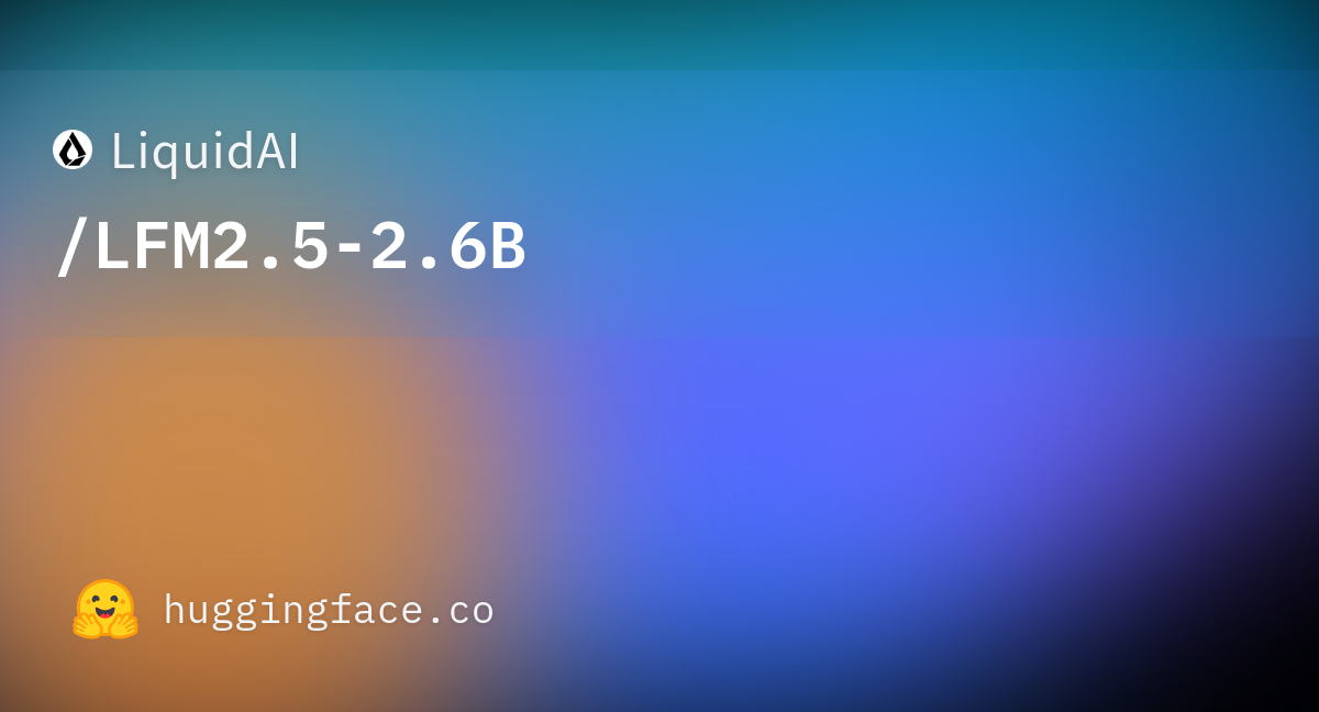LFM2.5-2.6B: a small on-device agent model