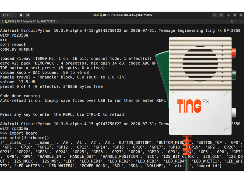 Hacking the Teenage Engineering EP-2350 Ting