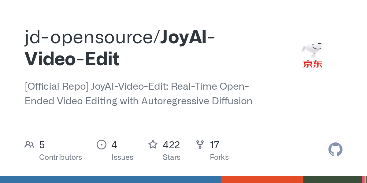 JoyAI-Video-Edit: real-time open-ended video editing with autoregressive diffusion