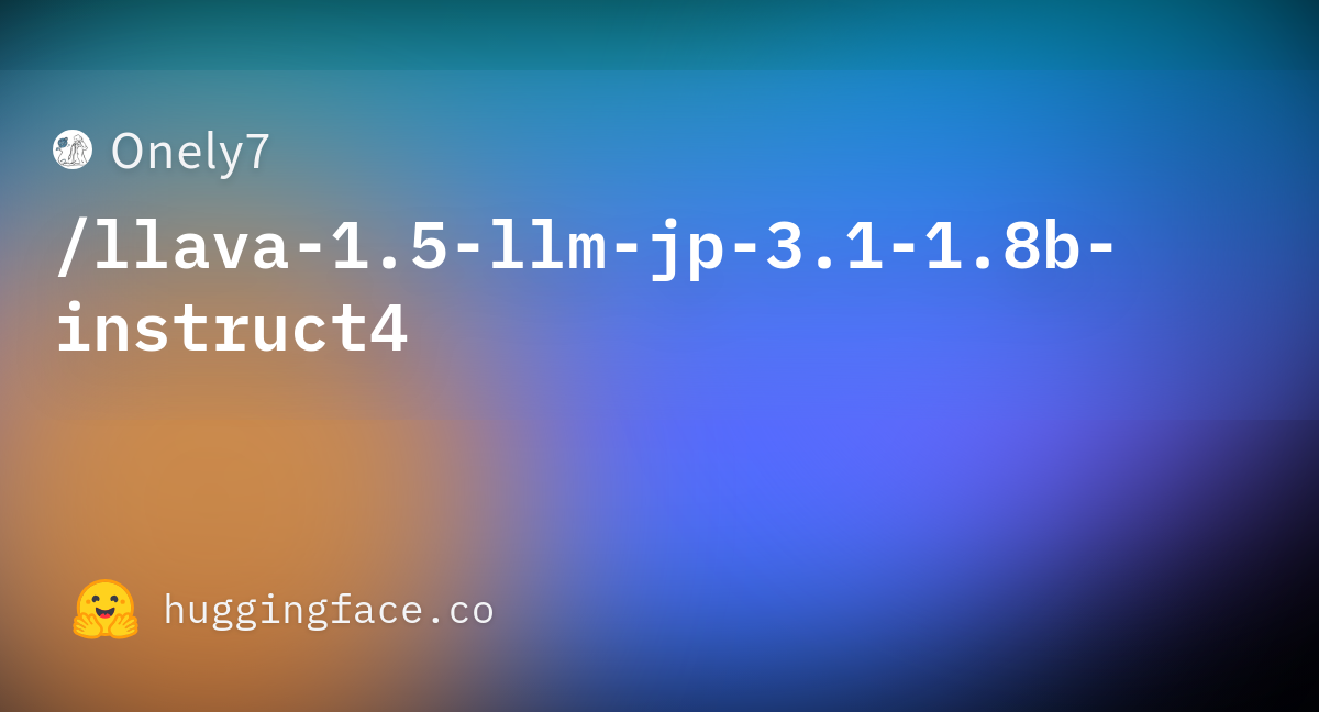 llava-1.5-llm-jp-3.1-1.8b: a ~2.2B Japanese vision-language model